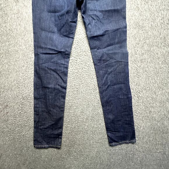 UNIQLO Women’s Straight Jeans Size 25x34-Blue Slim Fit Stretch Denim - Picture 13 of 16